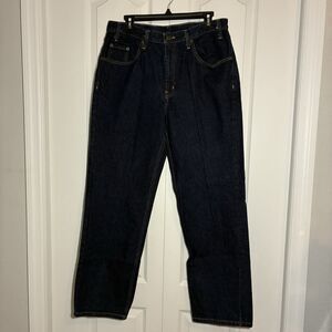 Rural King Jeans Mens 33x30 Blue Denim Cotton Logo Straight Leg Everyday Wear
